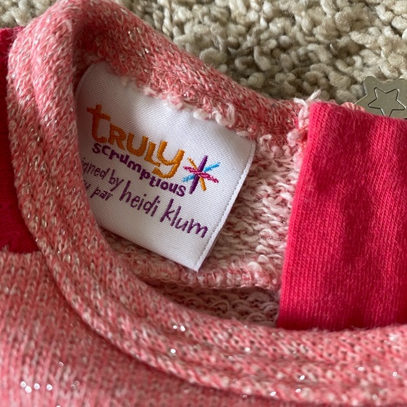 Truly Scrumptious by Heidi Klum baby girl sweater dress size newborn - Picture 2 of 7